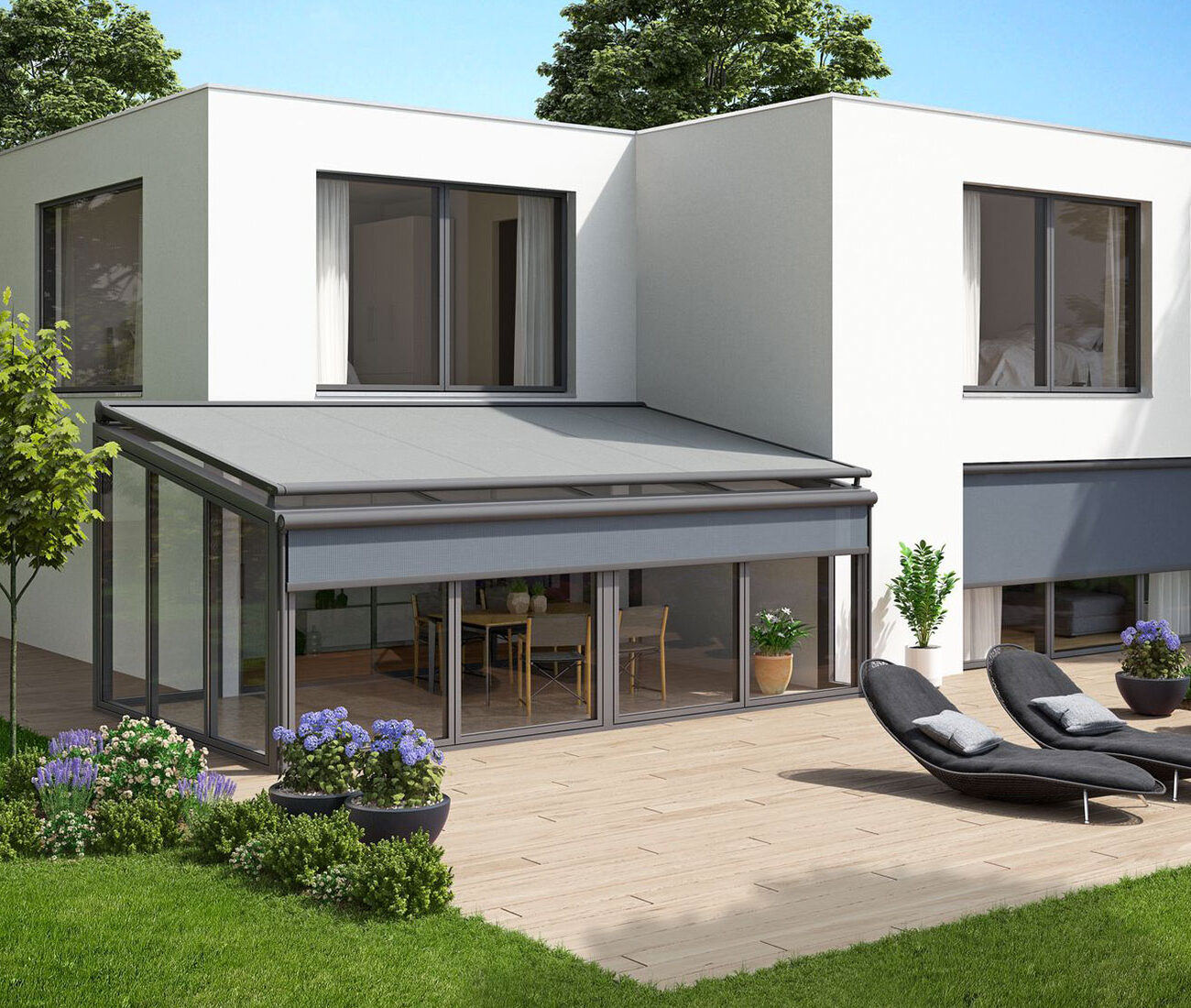 markilux 8800: Tende da sole sopra vetro per i giardini d'inverno